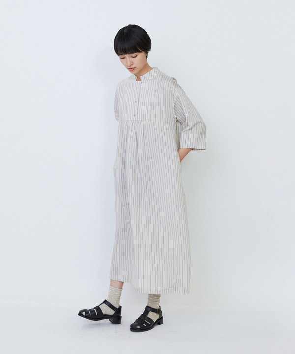 Aラインワンピース 詳細画像 ストライプ 1