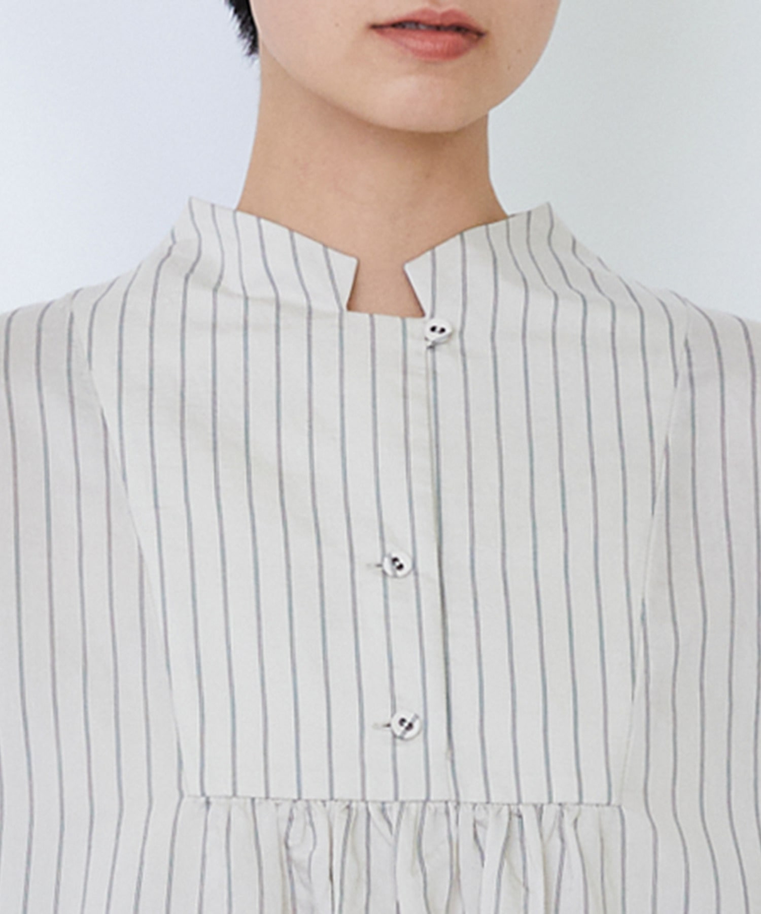 【LOISIR】Aラインワンピース 詳細画像 ストライプ 14