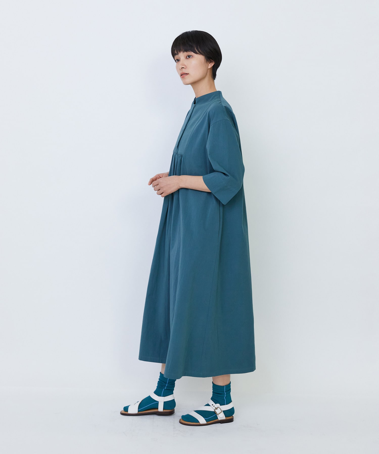 【LOISIR】Aラインワンピース 詳細画像 ストライプ 3