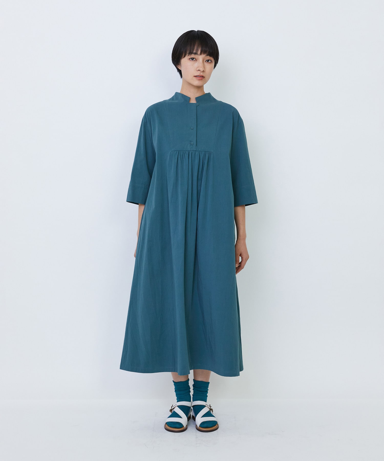 【LOISIR】Aラインワンピース 詳細画像 ストライプ 8