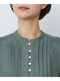 【LOISIR】グランジリネンタックディテールワンピース 詳細画像 カーキ 14