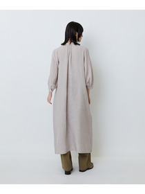 【LOISIR】グランジリネンタックディテールワンピース 詳細画像 カーキ 3