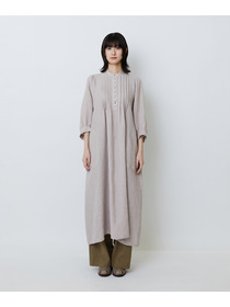 【LOISIR】グランジリネンタックディテールワンピース 詳細画像 カーキ 8