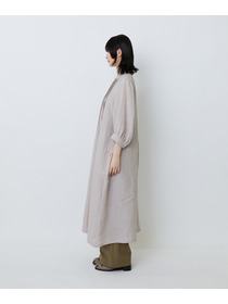 【LOISIR】グランジリネンタックディテールワンピース 詳細画像 カーキ 9