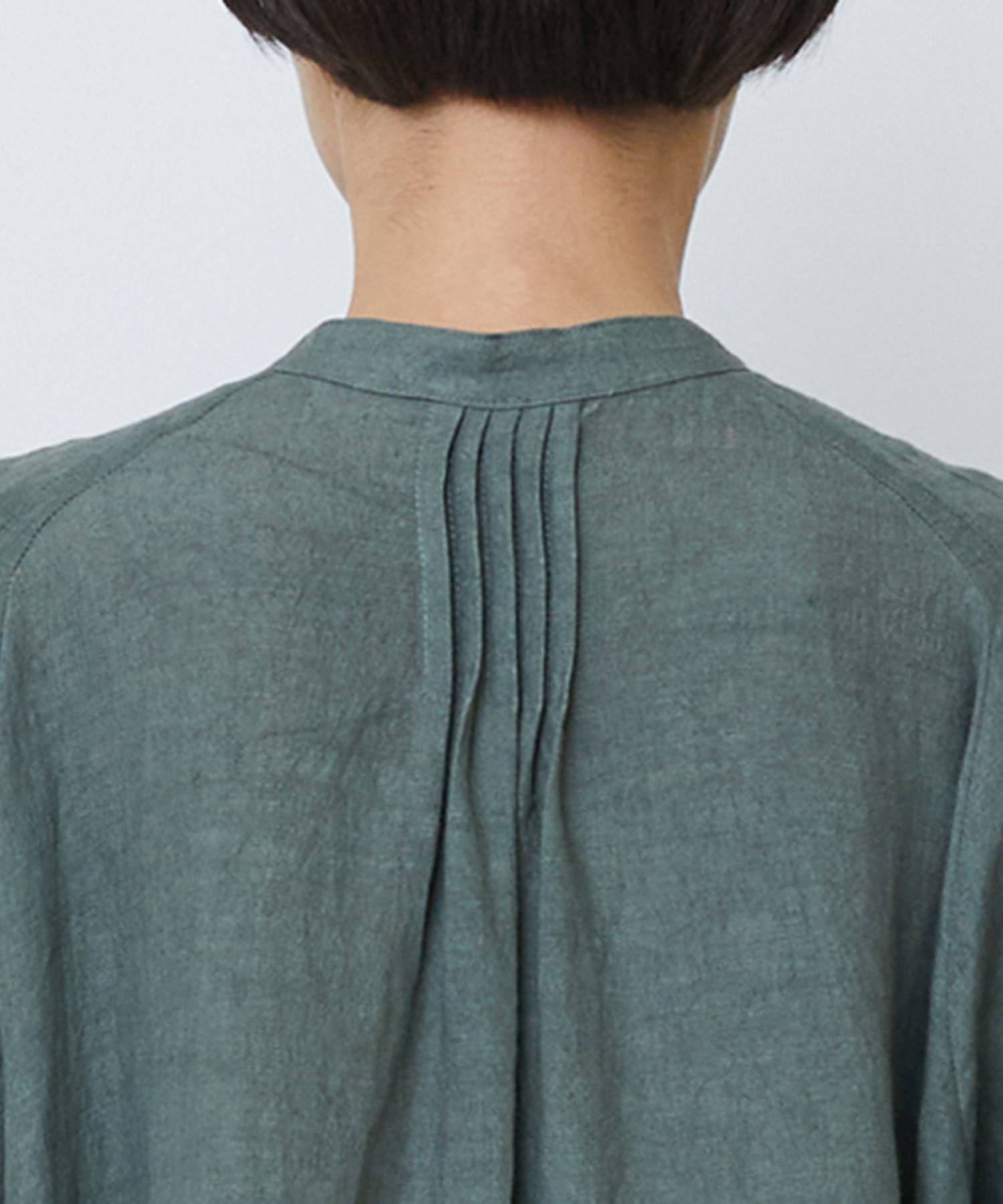 【LOISIR】グランジリネンタックディテールワンピース 詳細画像 カーキ 15