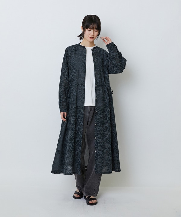 【アーティストコラボ】LOISIR&times;TORANEKOBONBON エンブロイダリーワンピース 詳細画像 ブラック系その他 1