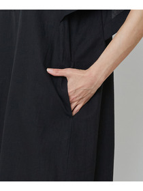 【LOISIR】コットンリネンクロス刺繍入りワンピース 詳細画像 ブラック 17