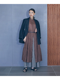 【LOISIR】ラミーティアードワンピース 詳細画像 ブラウン 1