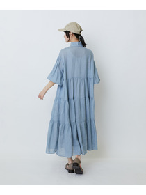 【LOISIR】ラミーティアードワンピース 詳細画像 ブラウン 11