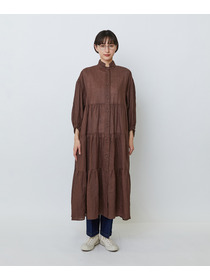 【LOISIR】ラミーティアードワンピース 詳細画像 ブラウン 12
