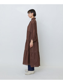 【LOISIR】ラミーティアードワンピース 詳細画像 ブラウン 13