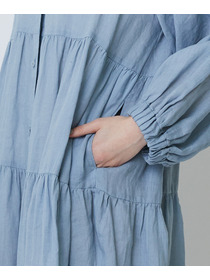 【LOISIR】ラミーティアードワンピース 詳細画像 ブラウン 21