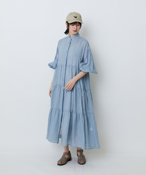 【LOISIR】ラミーティアードワンピース 詳細画像 ブルー 1