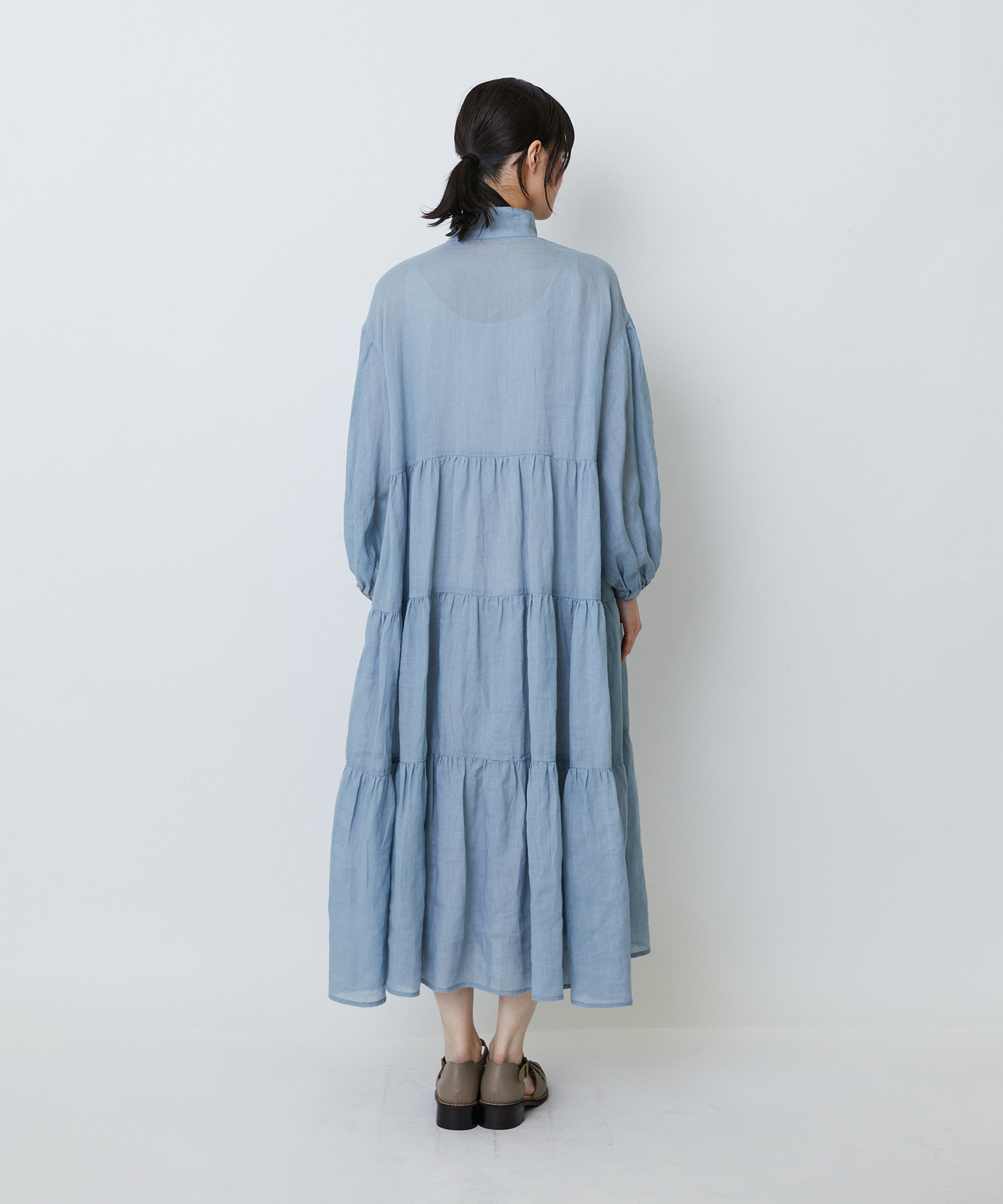 【LOISIR】ラミーティアードワンピース 詳細画像 ブラウン 17