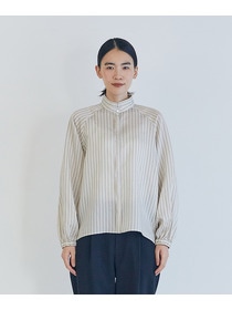 【LOISIR】デザインカラーブラウス 詳細画像 ストライプ 17