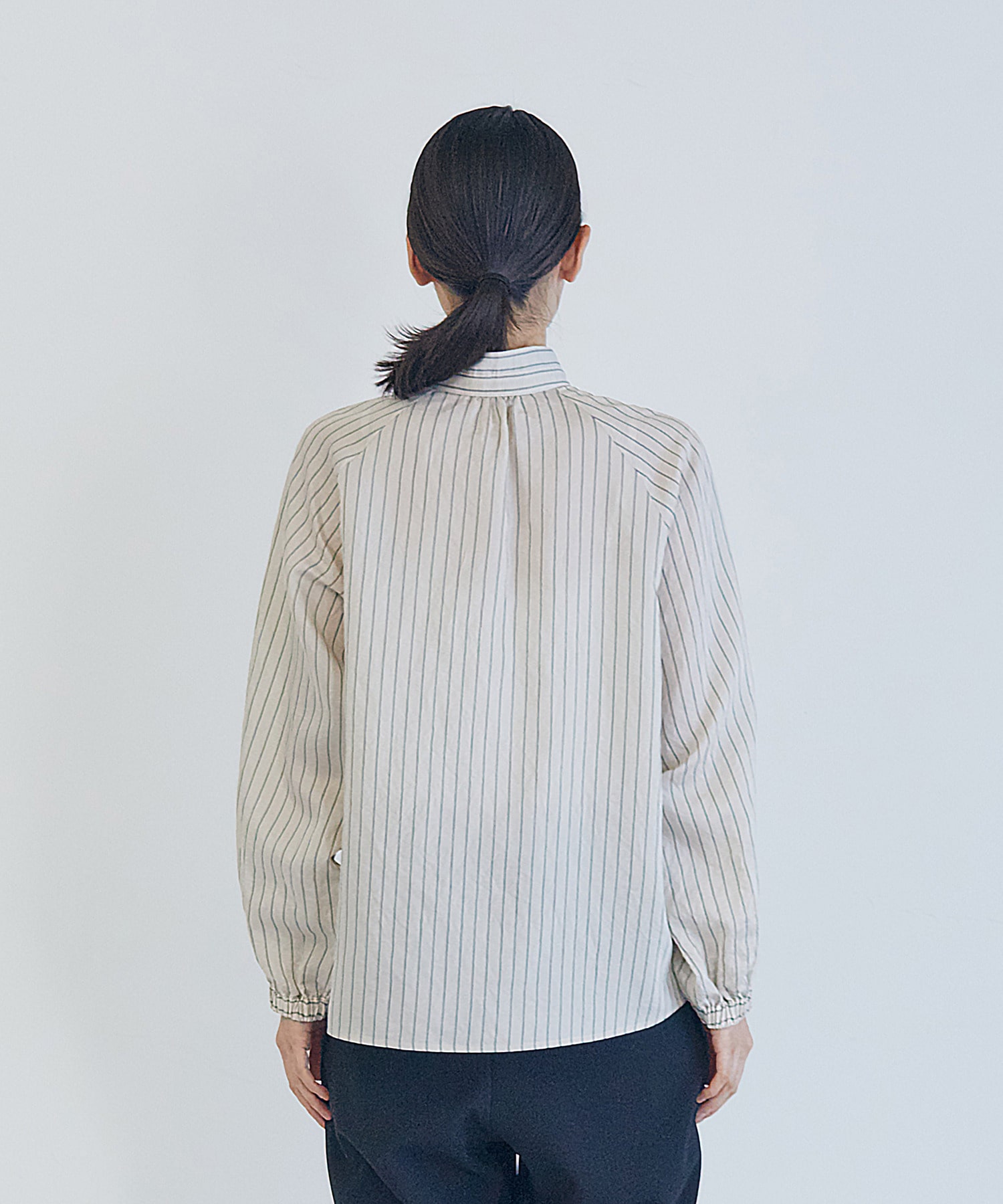 【LOISIR】デザインカラーブラウス 詳細画像 ストライプ 19