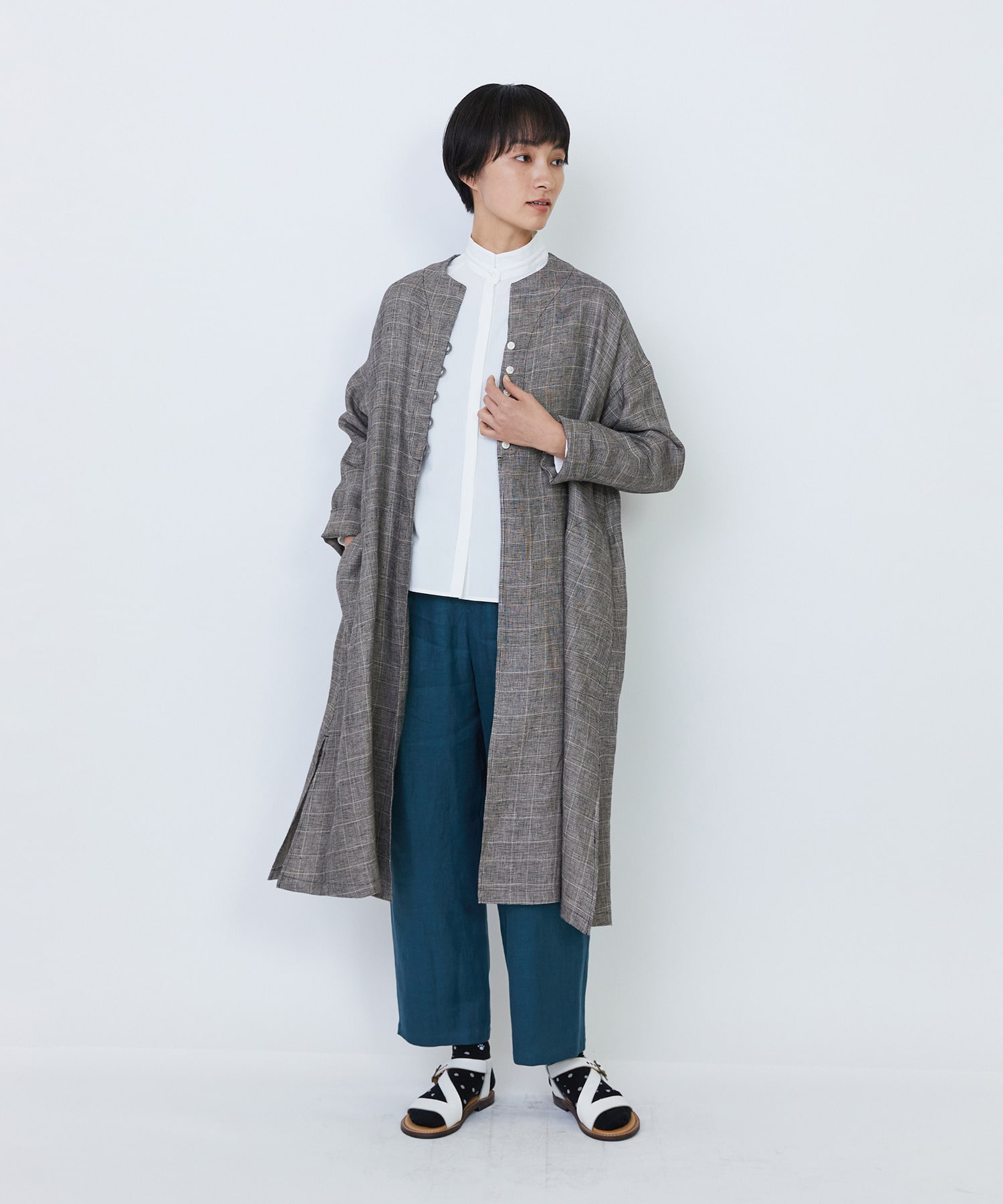 【LOISIR】デザインカラーブラウス 詳細画像 ストライプ 9