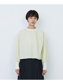 【LOISIR】リブ使いショートブラウス 詳細画像 ストライプ 14