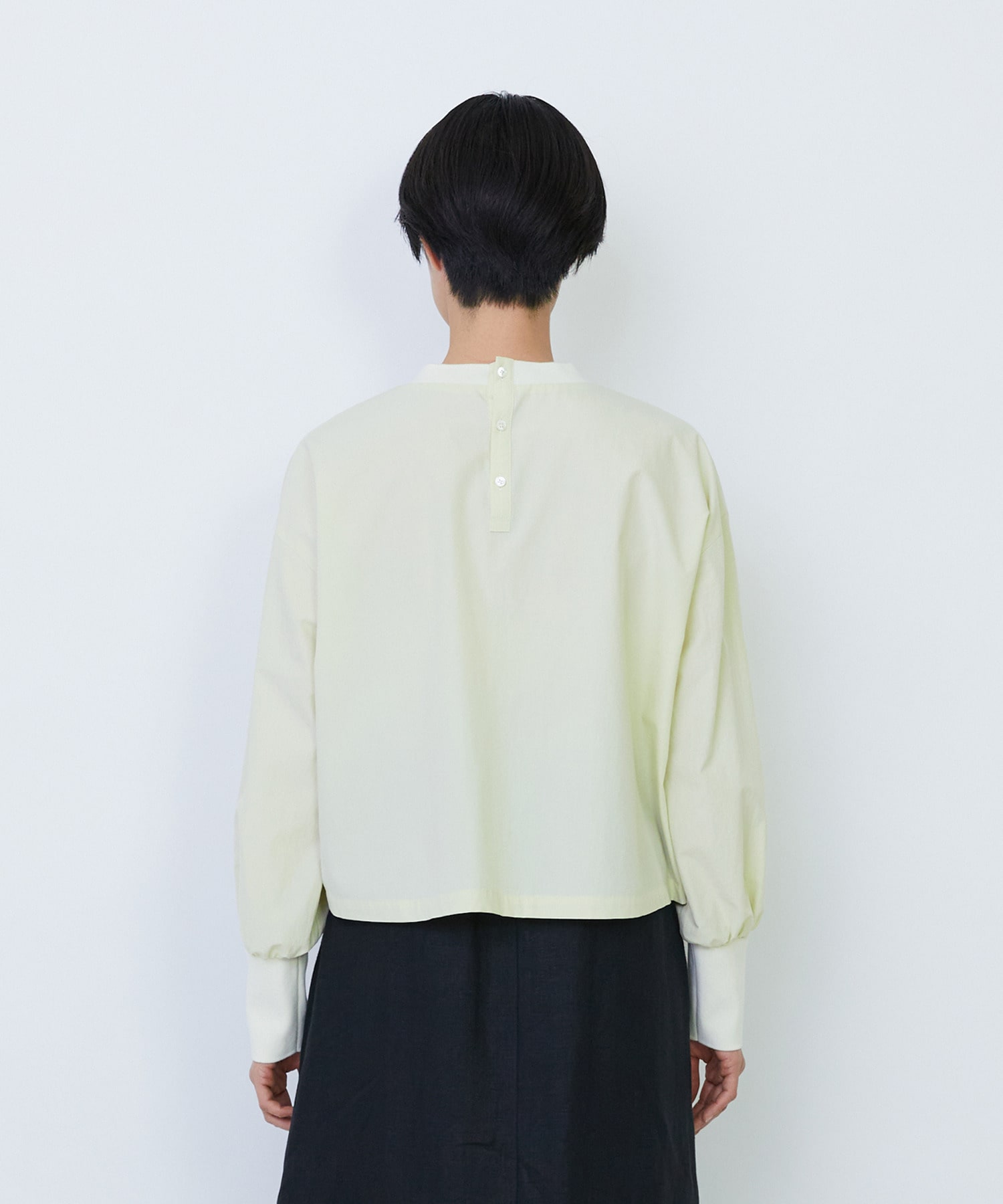 【LOISIR】リブ使いショートブラウス 詳細画像 ストライプ 16