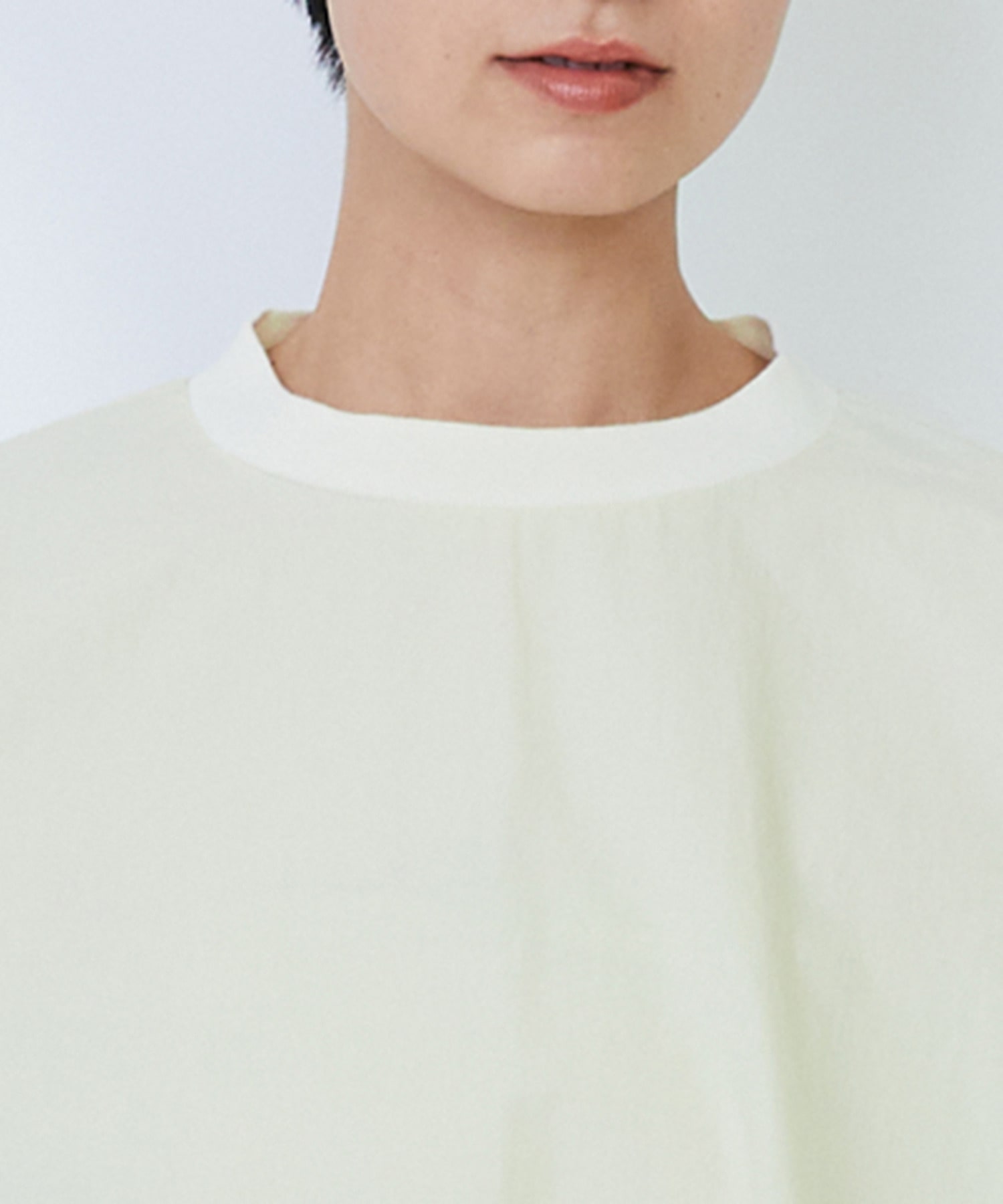 【LOISIR】リブ使いショートブラウス 詳細画像 ストライプ 17