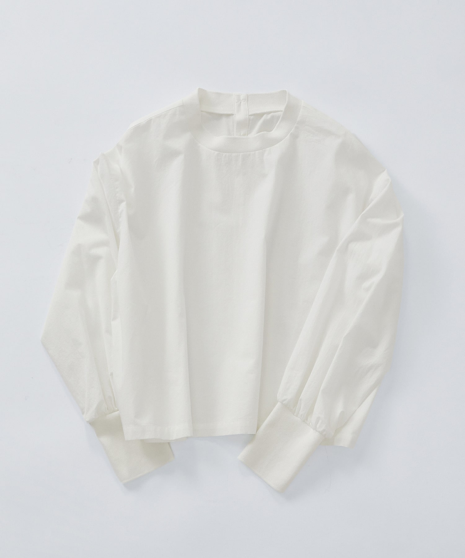 【LOISIR】リブ使いショートブラウス 詳細画像 ストライプ 9