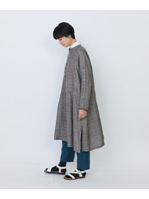 【LOISIR】リネンチェックガウンカーディガン 詳細画像 チェック 5