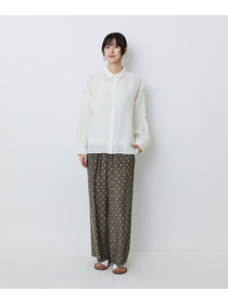 【LOISIR】グランジリネンボクシーシャツ 詳細画像 ネイビー 1