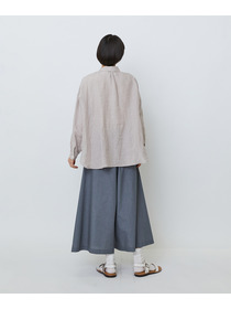 【LOISIR】グランジリネンボクシーシャツ 詳細画像 ネイビー 9