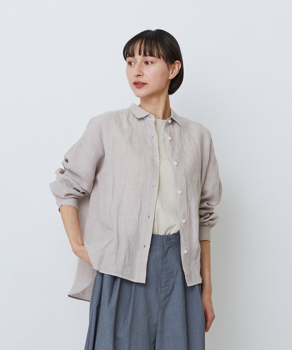 【LOISIR】グランジリネンボクシーシャツ