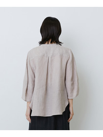 【LOISIR】グランジリネンフリルディテールブラウス 詳細画像 ネイビー 22