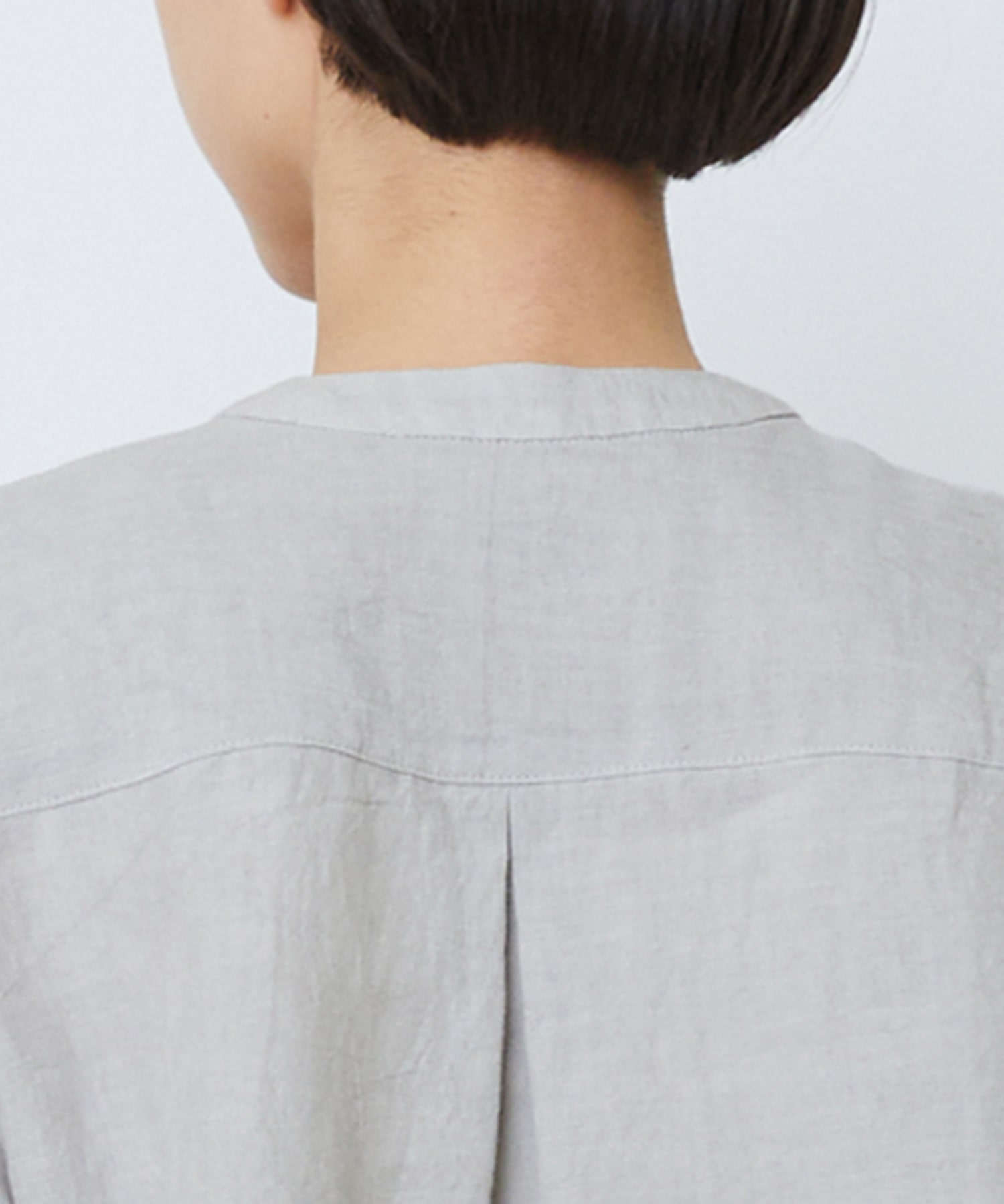 【LOISIR】グランジリネンフリルディテールブラウス 詳細画像 ネイビー 33