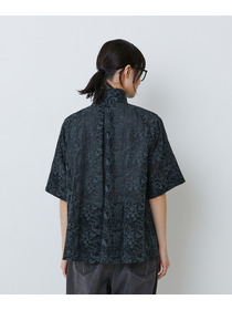 【LOISIR】【アーティストコラボ】LOISIR&times;TORANEKOBONBON エンブロイダリーAラインシャツ 詳細画像 ホワイト系その他 10