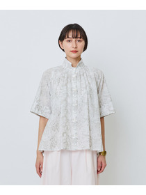 【LOISIR】【アーティストコラボ】LOISIR&times;TORANEKOBONBON エンブロイダリーAラインシャツ 詳細画像 ホワイト系その他 12
