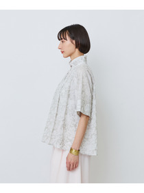 【LOISIR】【アーティストコラボ】LOISIR&times;TORANEKOBONBON エンブロイダリーAラインシャツ 詳細画像 ホワイト系その他 13