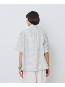 【LOISIR】【アーティストコラボ】LOISIR&times;TORANEKOBONBON エンブロイダリーAラインシャツ 詳細画像 ホワイト系その他 14