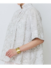 【LOISIR】【アーティストコラボ】LOISIR&times;TORANEKOBONBON エンブロイダリーAラインシャツ 詳細画像 ホワイト系その他 17