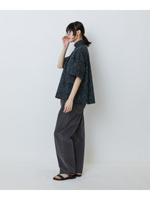 【LOISIR】【アーティストコラボ】LOISIR&times;TORANEKOBONBON エンブロイダリーAラインシャツ 詳細画像 ホワイト系その他 3