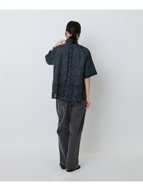 【LOISIR】【アーティストコラボ】LOISIR&times;TORANEKOBONBON エンブロイダリーAラインシャツ 詳細画像 ホワイト系その他 4