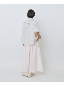 【LOISIR】【アーティストコラボ】LOISIR&times;TORANEKOBONBON エンブロイダリーAラインシャツ 詳細画像 ホワイト系その他 7