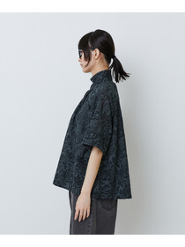 【LOISIR】【アーティストコラボ】LOISIR&times;TORANEKOBONBON エンブロイダリーAラインシャツ 詳細画像 ホワイト系その他 9