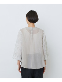 【LOISIR】【アーティストコラボ】LOISIR&times;TORANEKOBONBON エンブロイダリーブラウス 詳細画像 ブラック系その他 11