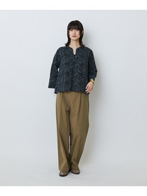 【LOISIR】【アーティストコラボ】LOISIR&times;TORANEKOBONBON エンブロイダリーブラウス 詳細画像 ブラック系その他 6