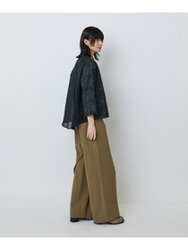 【LOISIR】【アーティストコラボ】LOISIR&times;TORANEKOBONBON エンブロイダリーブラウス 詳細画像 ブラック系その他 7