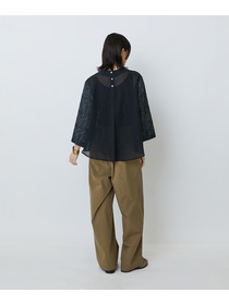 【LOISIR】【アーティストコラボ】LOISIR&times;TORANEKOBONBON エンブロイダリーブラウス 詳細画像 ブラック系その他 8