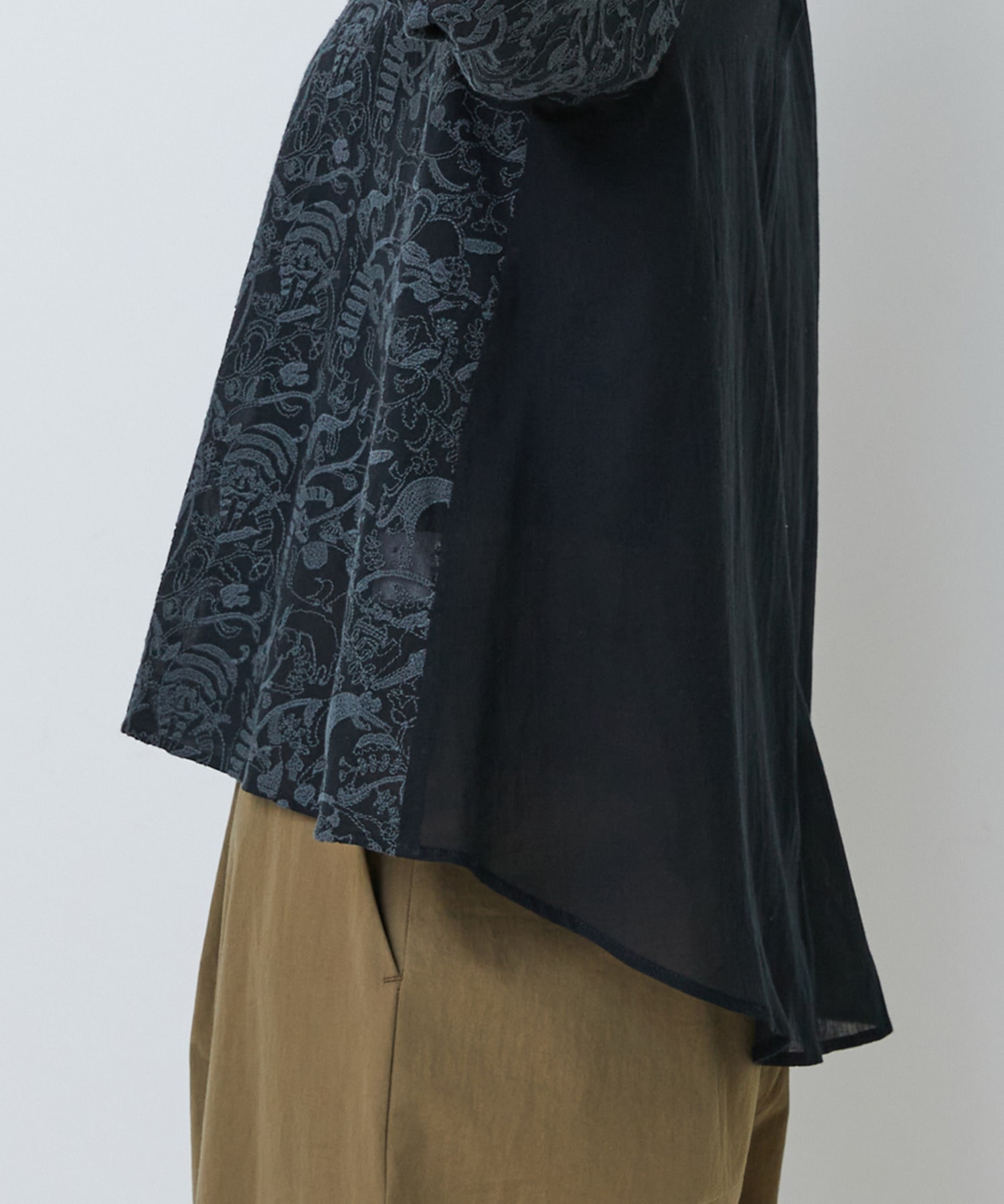 【LOISIR】【アーティストコラボ】LOISIR&times;TORANEKOBONBON エンブロイダリーブラウス 詳細画像 ブラック系その他 19