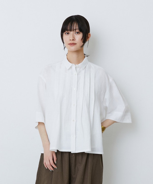 【LOISIR】タックディテールブラウス