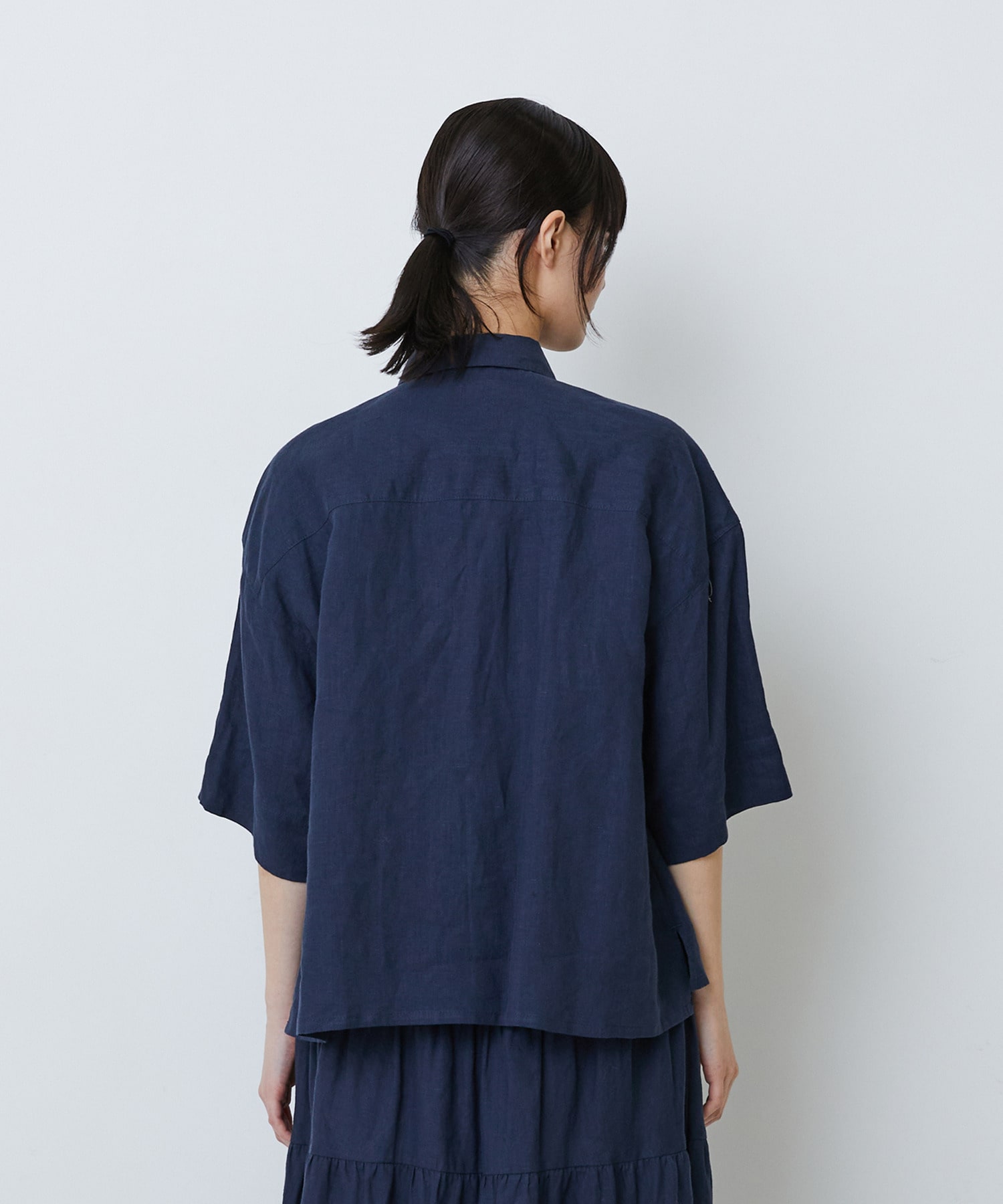 【LOISIR】タックディテールブラウス 詳細画像 チェック 14