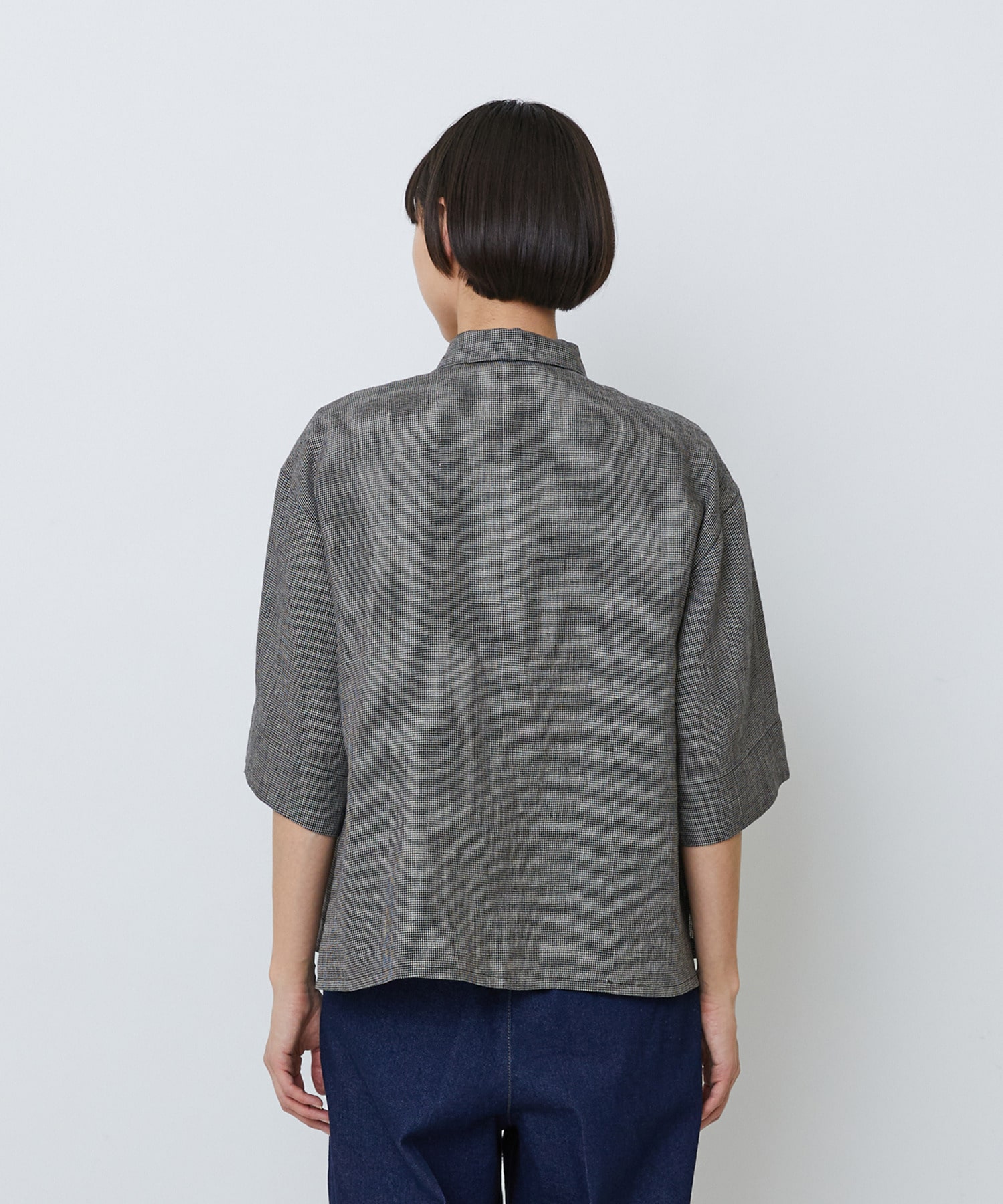 【LOISIR】タックディテールブラウス 詳細画像 チェック 17