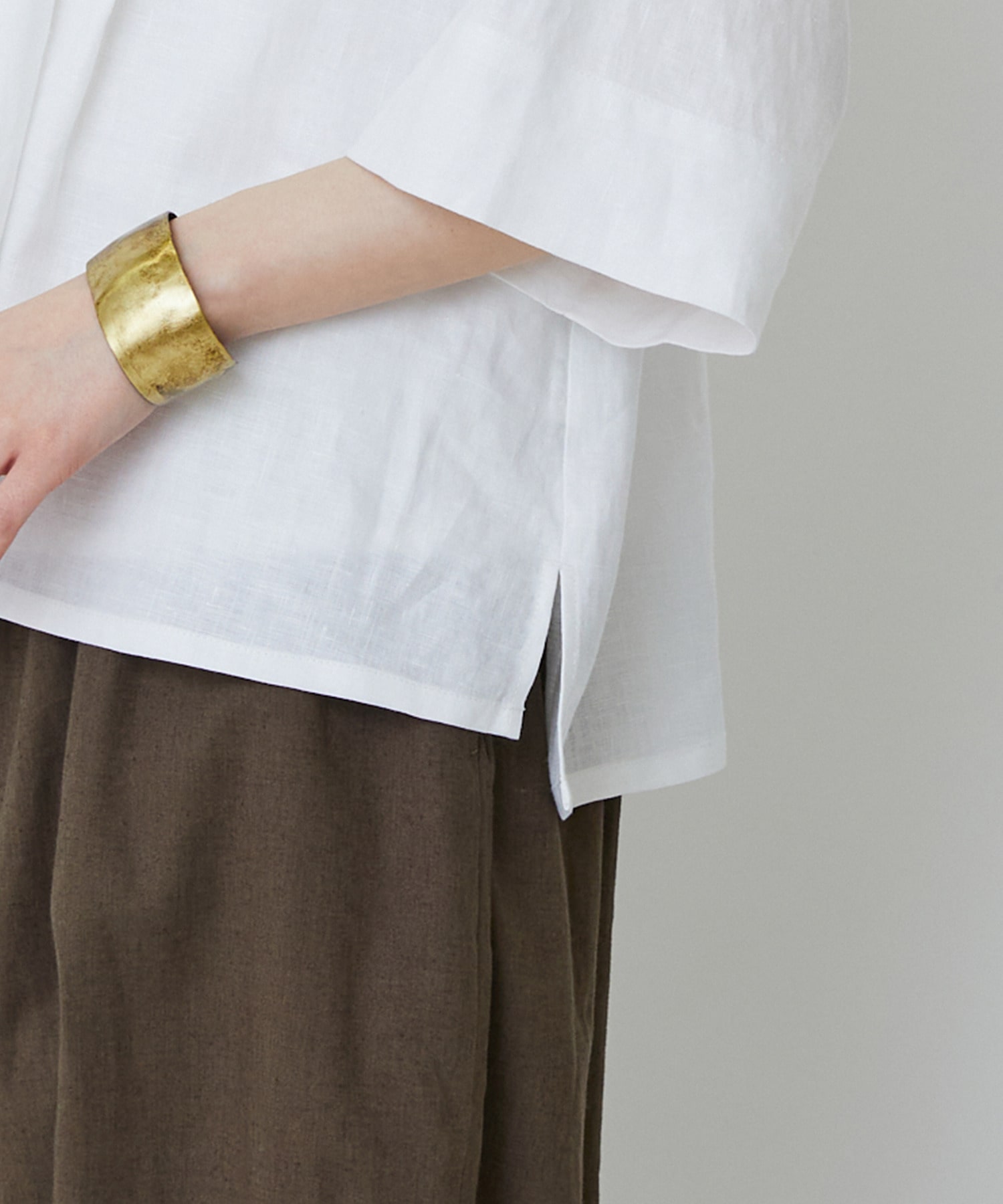 【LOISIR】タックディテールブラウス 詳細画像 チェック 24