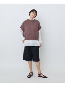 【LOISIR】ラミーチュニック 詳細画像 ブラウン 1